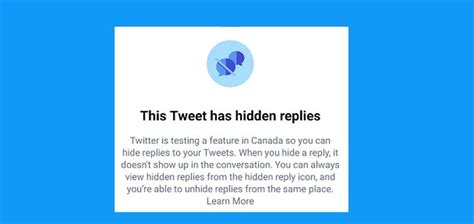 twitter   testing  hide replies option  users  canada