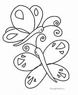 Coloring Butterfly Sheet Pages sketch template