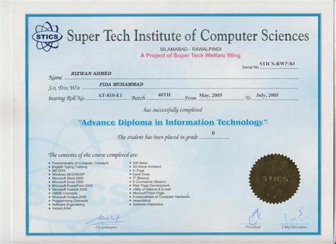 advance diploma  information technology freelancer
