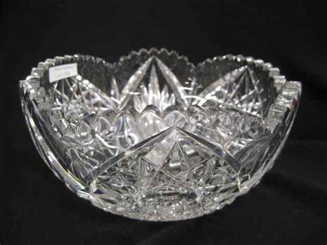 Price Guide For Libbey Cut Glass Bowl Gem Pattern In
