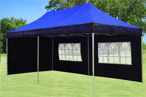 delta canopy fbluflm   model blue flame pop  canopy party tent gazebo ez upgraded