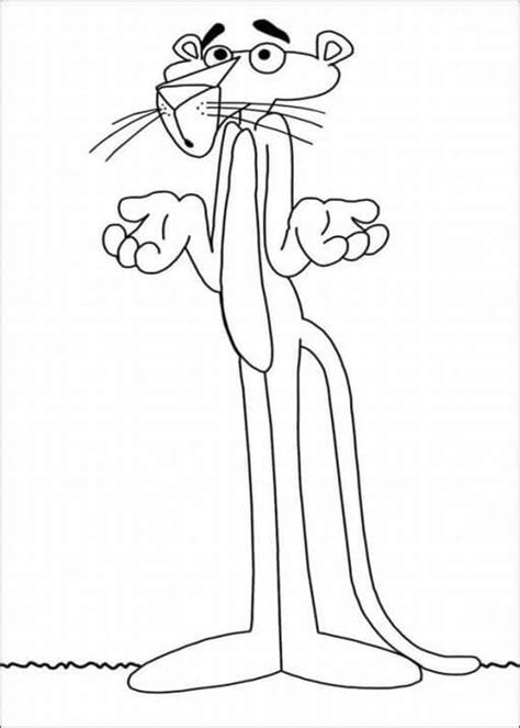 pink panther hq coloring page  printable coloring pages  kids