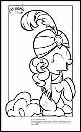 Coloring Pinkie Pie Pages Pony Little Mlp Magician Costume sketch template