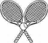 Tennis Racket Rackets Racquet 17qq Wecoloringpage Raquettes sketch template