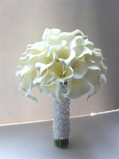 Ivory Calla Lily Bouquet Bridal Bouquet Wedding Bouquet