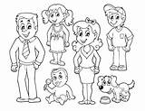 Family Colorear Para Familia La Dibujos Coloring Pages Pintar sketch template