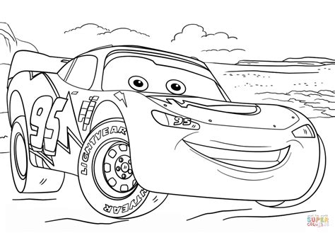 lightning mcqueen  cars  coloring page  printable coloring pages