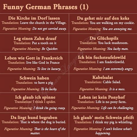 Funny German Phrases German Phrases Funny German Phrases Phrase