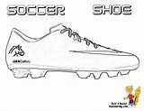 Coloring Soccer Nike Pages Shoes Football Boots Shoe Colouring Kids Boot Printable Ball Color Gear Print Fifa Cleat Cool Yescoloring sketch template