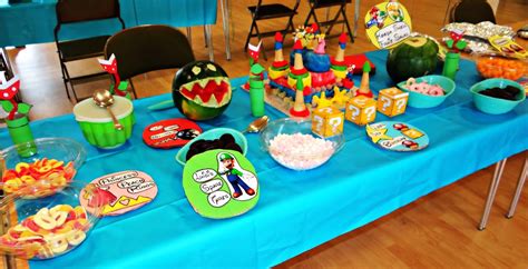 Super Mario Birthday Party Food Ideas