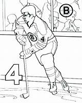 Coloring Pages Hockey Bruins Boston Nhl Logo Player Getcolorings Color Print Printable Getdrawings sketch template