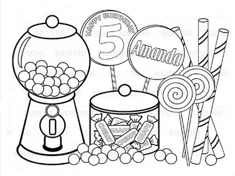 printable candy coloring pages printable templates