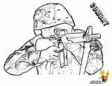 Army Coloring Kids Pages Gun Print Military Soldier Soldiers sketch template
