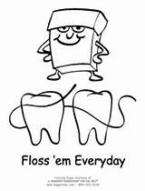 Coloring Dental Floss Pages Em Every Fun Teeth Toothbrushes Giggletimetoys sketch template