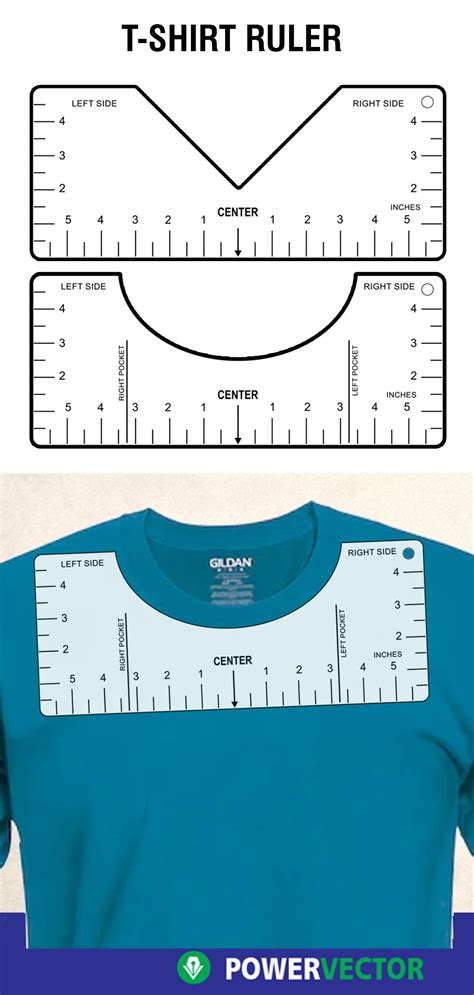 printable tshirt ruler svg  cricut tshirt alignment ruler template