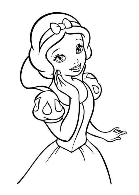 snow white printable coloring pages