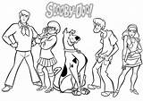 Coloring Scooby Doo Pages Printable Gang Daphne Monster Colouring Characters Print Pup Drawing Kids Named Coloring4free Film Tv Book Color sketch template