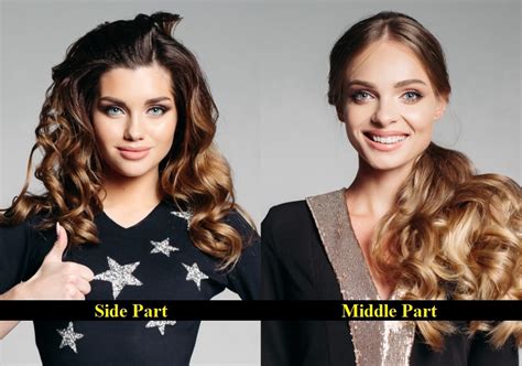 middle part  side part       hairstyle camp