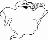 Ghost Ghosts Coloring Boo Pages sketch template