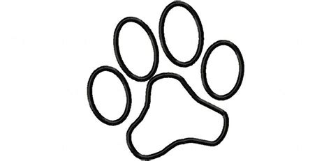 dog paw outline clipart