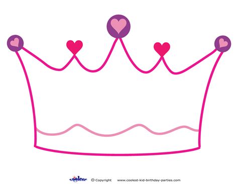princess crown outline clipart