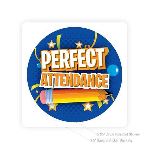 sticker perfect attendance