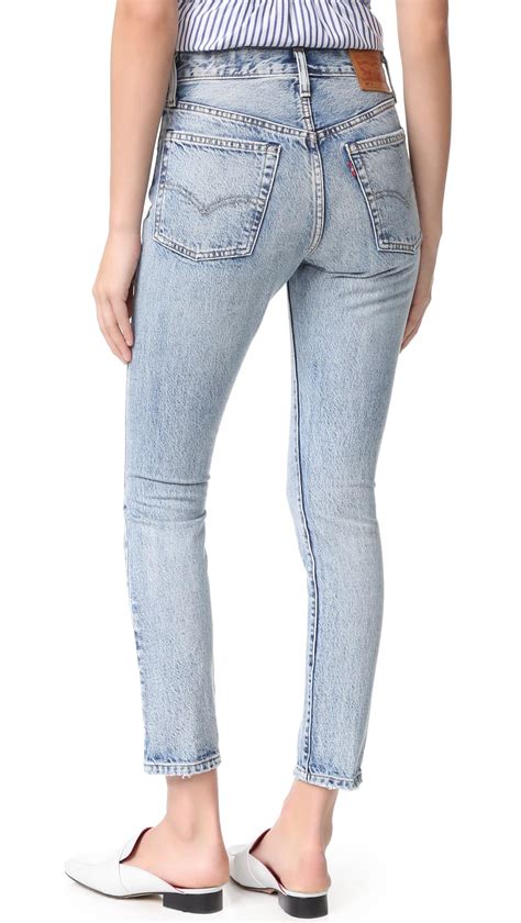 Lyst Levi S 501 Skinny Jeans In Blue