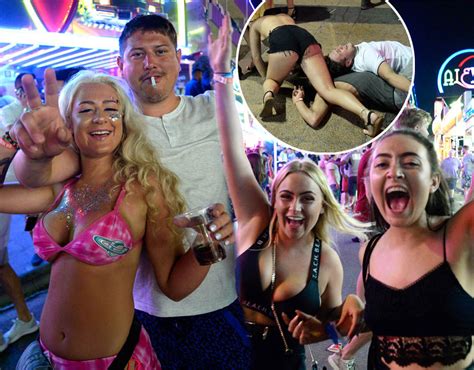 magaluf mayhem boozy brits hit the town pictures pics