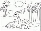 Coloring Dinosaur Pages Preschoolers Clipart Kids Fun Canvas sketch template