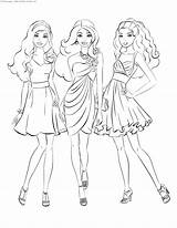 Barbie Coloring Pages Girls Miracle Timeless sketch template