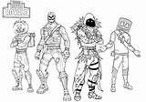 Coloring Pages Fortnite Printable Battle Print Royale Pdf Color Fornite Players Craft Boys sketch template