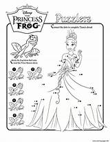 Activity Disney Princess Pages Sheet Frog Coloring Sheets Kids Printable Worksheets Print Puzzlers Activities Color Tiana Fun Book Two Work sketch template