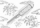 Silvester Ausmalbild Rakete Malvorlage Malvorlagen Feiertage Neujahr Kinderbilder Silvesterrakete Ausdrucken Raketen Kostenlos Verwandt X13 sketch template