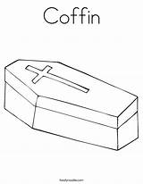 Coffin Coloring Drawing Line Pages Drawings Template Print Kids Google Built California Usa Twistynoodle Paintingvalley Change sketch template