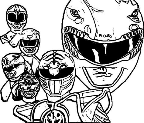 mmpr coloring pages coloring home