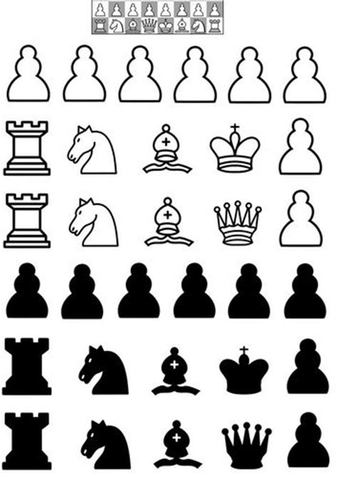 coloring page chess pieces img  pecas de xadrez jogo de