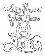 Coloring Pages Name Own Make Luck Printable Good Create Lucky Words Print First Photoshop Into Color Charms Names Custom Getcolorings sketch template