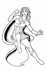 Supergirl Coloring Pages Superwoman Kids Printable Colouring Superhero Color Print Super Cartoon Dc Getcolorings Books Book Girls Sheets Colorarty Choose sketch template