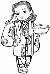 Colorir Desenhos Meninas Japonesas Kimono Japonesa Japoneses Kimonos Maravilhosas Legais Bonecas Menina Riscos Geisha Desenhoseriscos Peppa Desejo Gueixas Nil Desenhar sketch template
