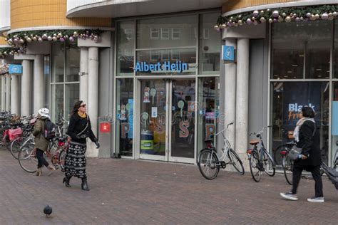 ah supermarket  oostpoort amsterdam  netherlands  editorial stock photo image