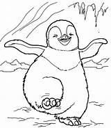 Pinguin Pinguine Penguin Footprint Ballet Getcolorings sketch template