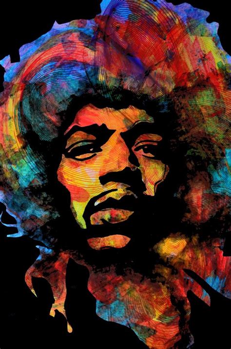 Jakub Dk Jimi Hendrix Art Line Art Art Prints