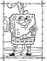 Spongebob Drawing Coloring Getdrawings Games sketch template