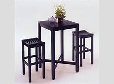 Home Styles Furniture Contour Black Pub Table and Bar Stool Set [26745