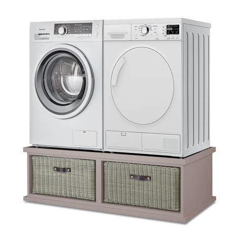 tetbury double laundry pedestal standwashing machine dryer stand
