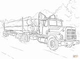 Coloring Pages Truck Kids Grain Semi Mercedes Template Printable Print Choose Board sketch template