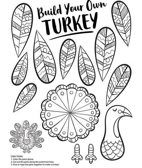 printable thanksgiving coloring pages  adults kids