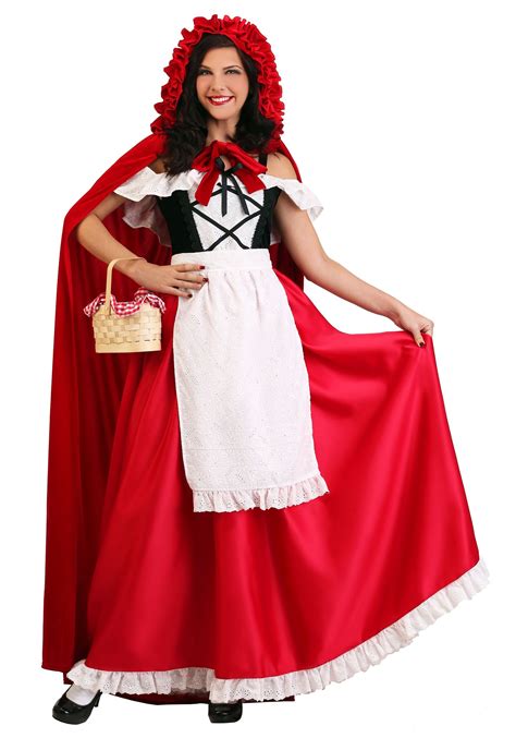 size deluxe red riding hood costume