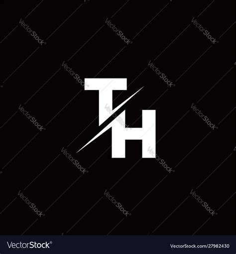 logo letter monogram slash  modern logo vector image