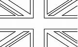 Flag Union Printable England Britain Outline Paintingvalley Dn1 sketch template